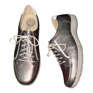 Waldlaufer sz 9 Jasmine Metallic Leather Sneakers Europe